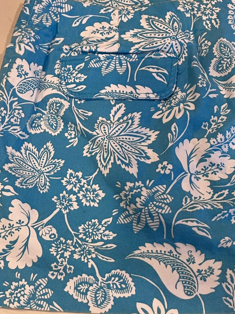 Vintage Y2K Express Blue & White Floral Tropical Mini Skirt 7/8 - Picture 7 of 7